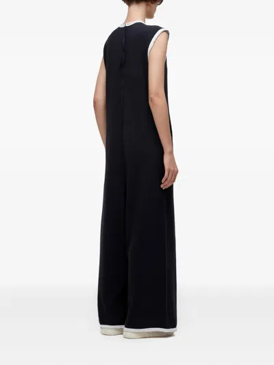 Osklen Sleeveless Contrast-trim Jumpsuit In Black