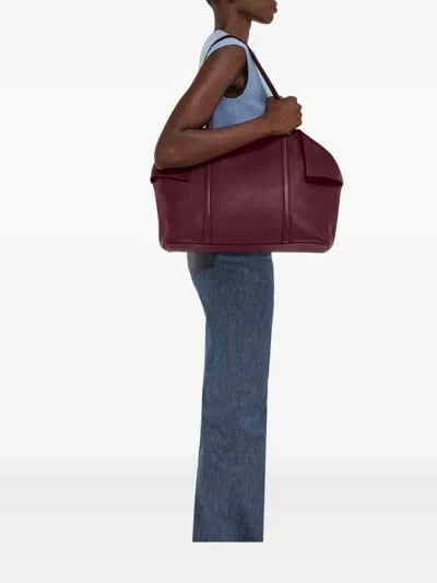 Ferragamo Large Folded-sides Tote Bag In Neutral