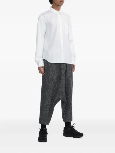Black Comme Des Garçons Pocket Buttoned Shirt In Multi