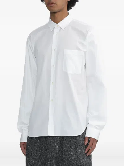 Black Comme Des Garçons Pocket Buttoned Shirt In Multi