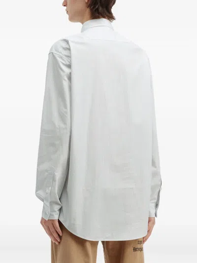 Khoki Striped Shirt In White