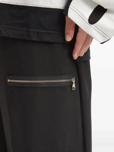 Westfall Patchwork Cargo Trousers In Black