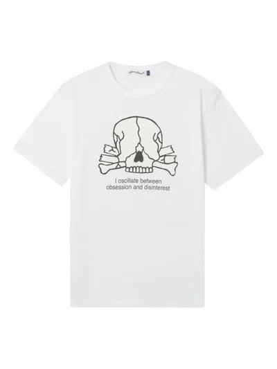 Undercover Skull Graphic T-shirt In White