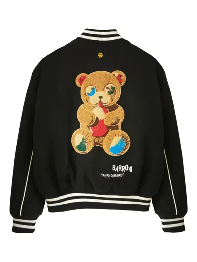 Barrow Black Varsity Jacket In Black