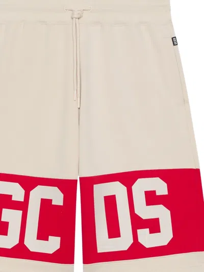 Gcds Drawstring Logo Shorts In Neutral