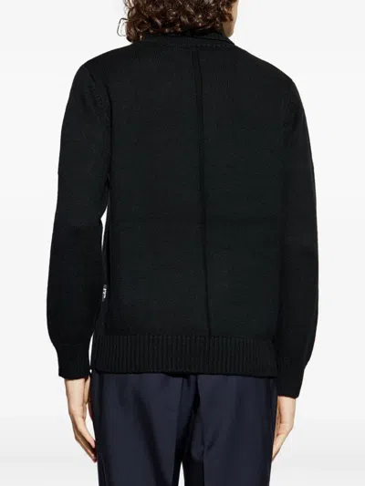 Add Roll-neck Merino Sweater In Black