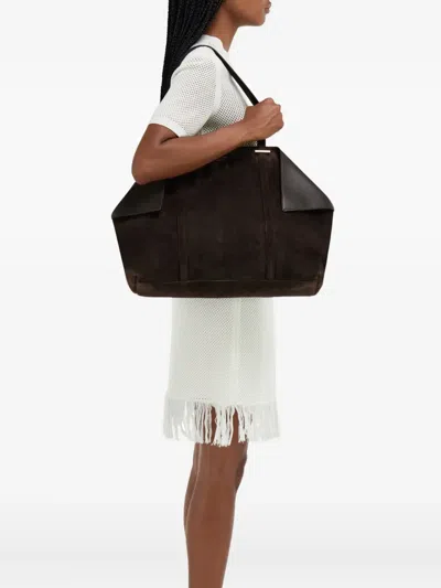 Ferragamo Large Tote Bag Contrast Panels In Pink