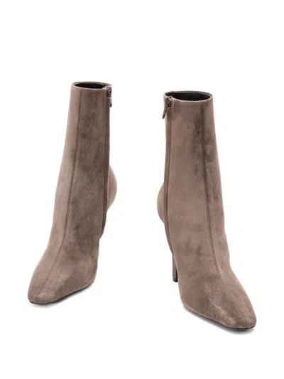 Saint Laurent Pointed-toe Heeled Boot In Multi