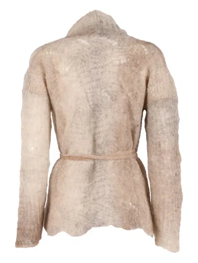 Kangra Cashmere Sweater With Printed Effect In Neutral