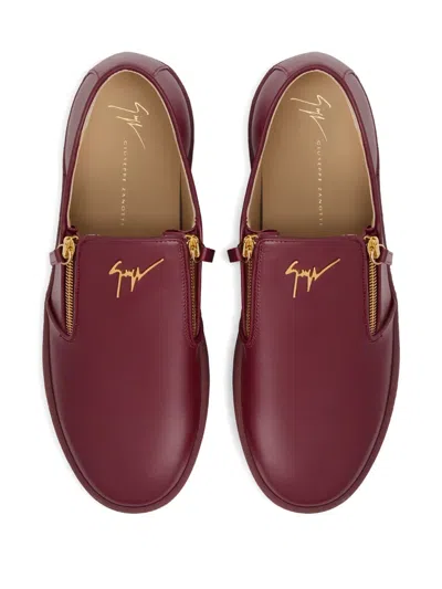 Giuseppe Zanotti Gz-kobe Signature-detail Zipped Slip-ons In Multi