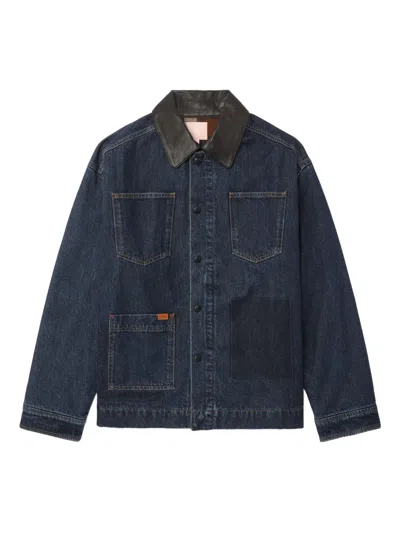 Bapy By *a Bathing Ape® Shadow-patch Denim Jacket In Blue
