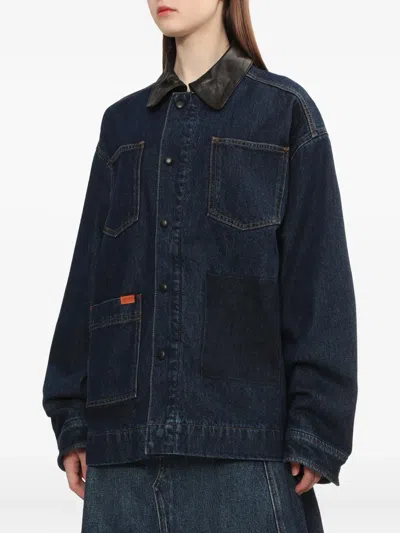 Bapy By *a Bathing Ape® Shadow-patch Denim Jacket In Blue