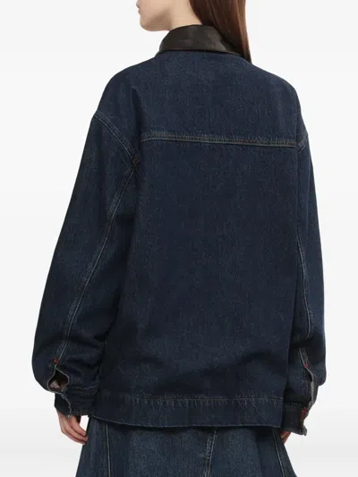 Bapy By *a Bathing Ape® Shadow-patch Denim Jacket In Blue