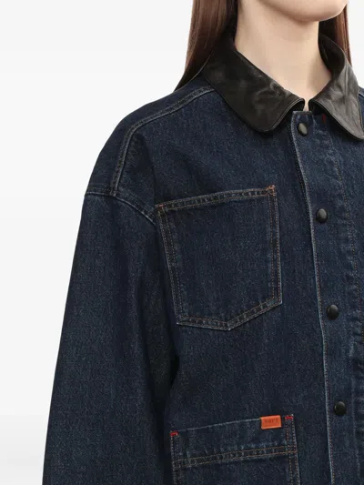 Bapy By *a Bathing Ape® Shadow-patch Denim Jacket In Blue