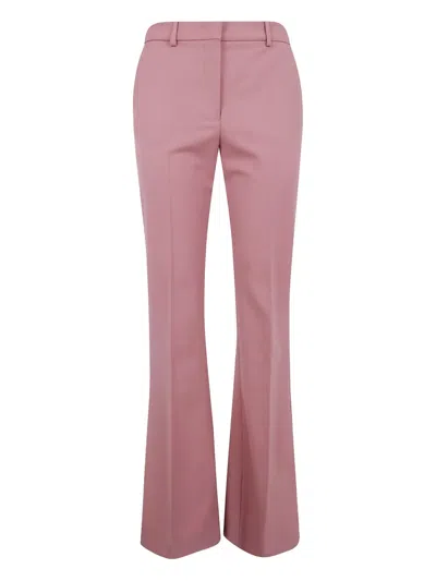 Sportmax Tailored Trousers With Pockets And Belt Loops In Pink