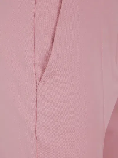 Sportmax Tailored Trousers With Pockets And Belt Loops In Pink