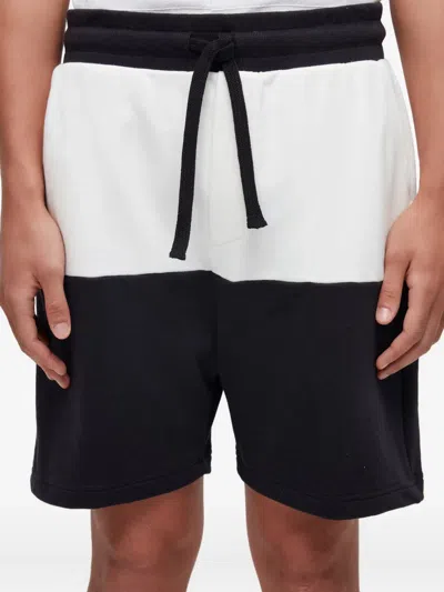 Osklen Bicolor Drawstring-fastening Shorts In Black