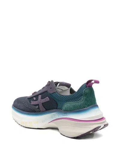 Premiata Logo-patch Sneakers In Multi