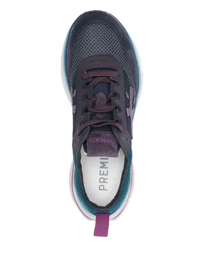 Premiata Logo-patch Sneakers In Multi