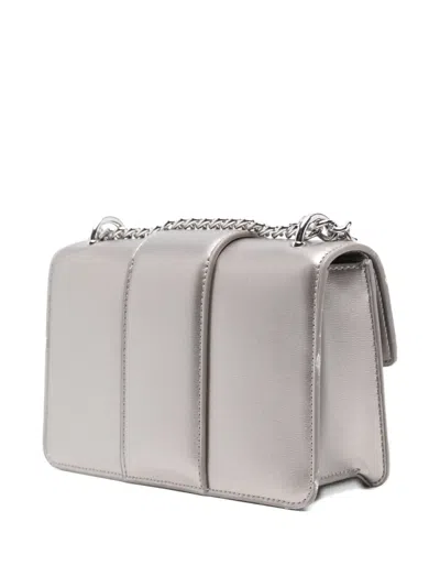 Armani Exchange Logo-plaque Mini Crossbody Bag In Gray