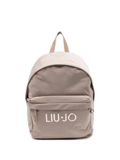 Liu •jo Logo-plaque Backpack In Blue