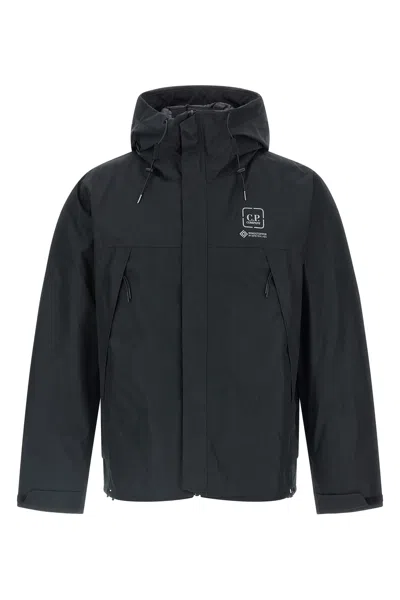 C.p. Company Outerwear Medium Jacket In Goretex Windstopper Clothing In Black