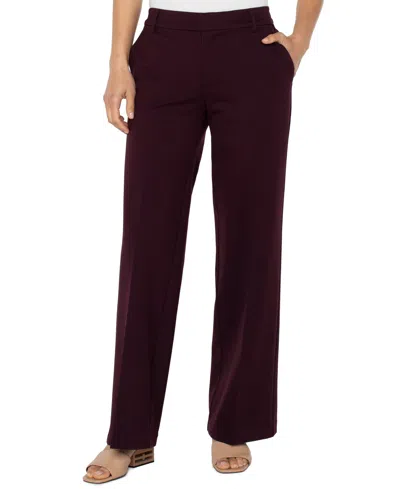 Liverpool Los Angeles Women's Kelsey Wide-leg Pants In Purple