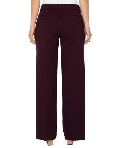 Liverpool Los Angeles Women's Kelsey Wide-leg Pants In Purple