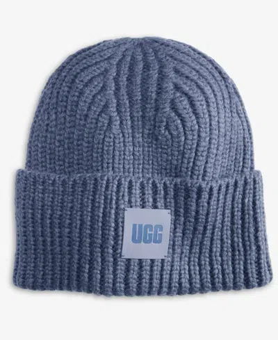 Ugg Chunky Rib Beanie In Blue