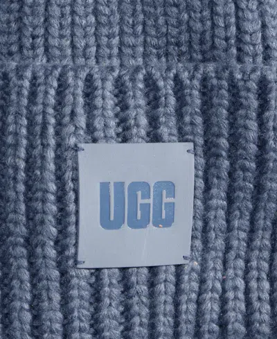 Ugg Chunky Rib Beanie In Blue
