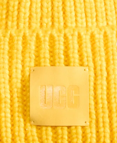 Ugg Men's Chunky Ribbed Beanie In Yellow