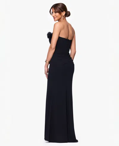 Xscape Women's Strapless Maxi Dress In Black