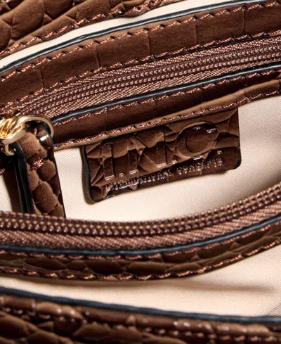 Inc International Concepts Mini Ajae Croc-embossed Shoulder Bag, Macy's Exclusive In Brown