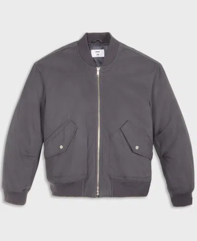 Mode Of One Men's Relaxed-fit Twill Bomber Jacket, Macy's Exclusive In Gray