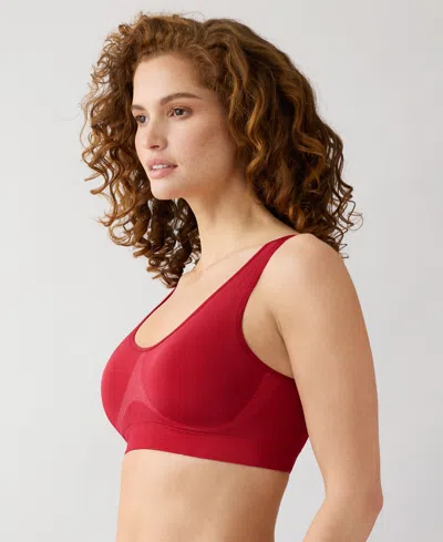 Wacoal B. Smooth Wireless Padded Bralette In Red