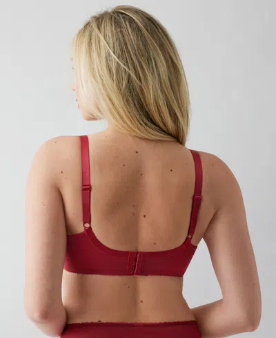 Wacoal Retro Chic Full-figure Underwire Bra 855186, Up To J Cup In Red