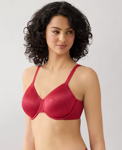 Wacoal Back Appeal Jacquard Underwire Bra In Burgundy