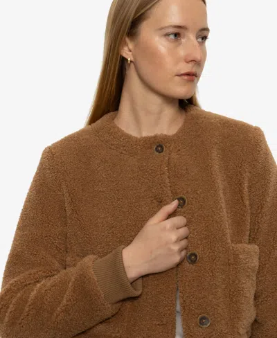 Sanctuary Teddy Cardigan In Brown
