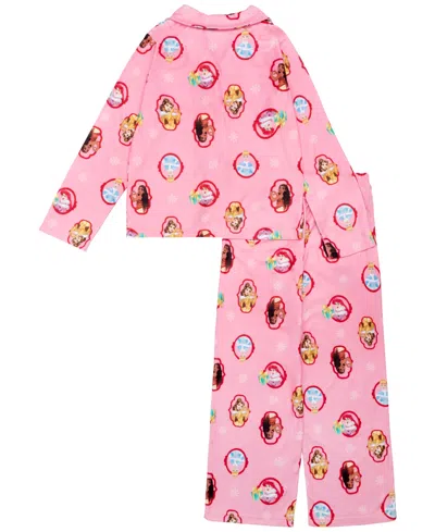Disney Princess Ame Girls Toddler 2t-4t 2-piece  Printed Top And Pants Pajama Set In Pink