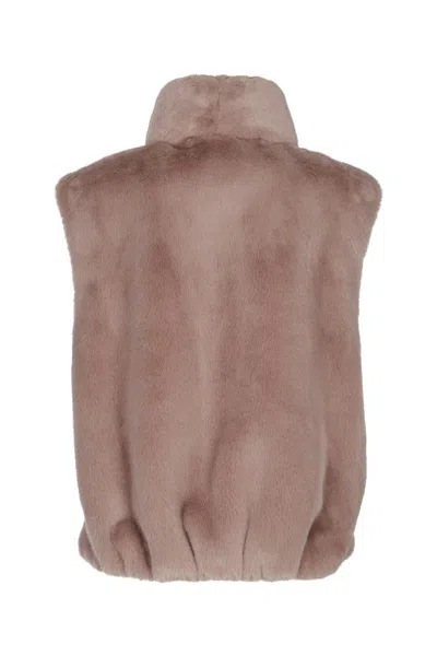 Pinko 'deyn' Fur-effect Vest In Brown