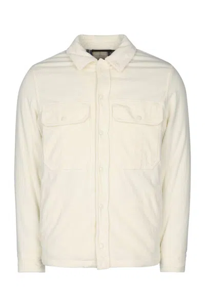Jacob Cohen Men Light Jacket Velluto Str. Tinto Reattivo In White