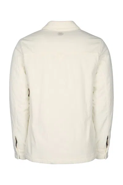 Jacob Cohen Men Light Jacket Velluto Str. Tinto Reattivo In White