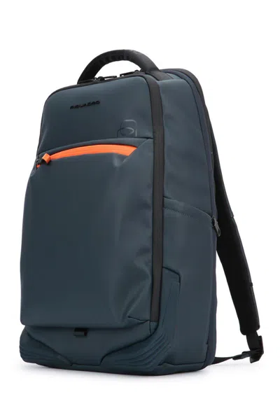 Piquadro Versatile Backpack Featuring Multiple Pockets In Blue