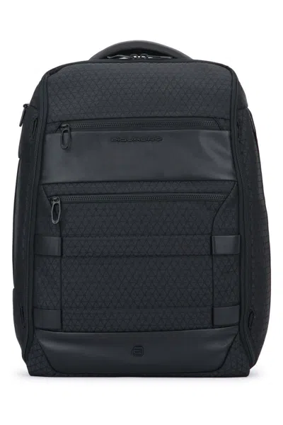 Piquadro Stylish Quilted Backpack Multiple Pockets