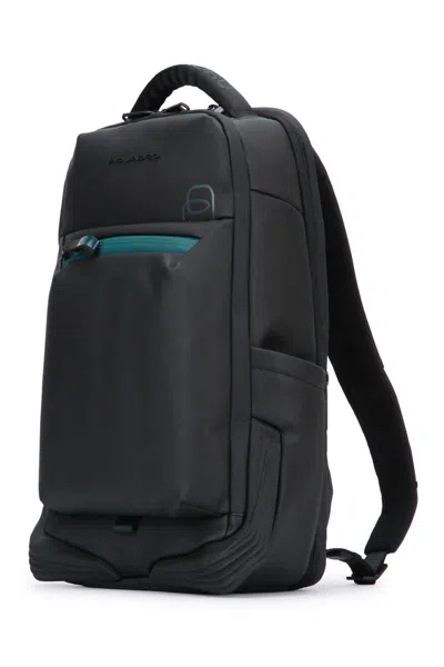 Piquadro Versatile Backpack Featuring Multiple Pockets In Black