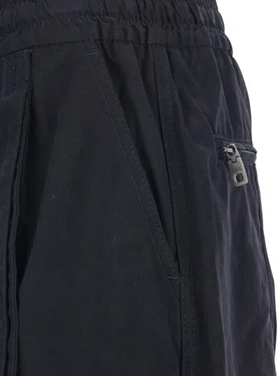 Dolce & Gabbana Waxed Faille Cargo Pants In Black