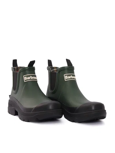 Barbour Nimbus Waterproof Chelsea Rain Boot In Green