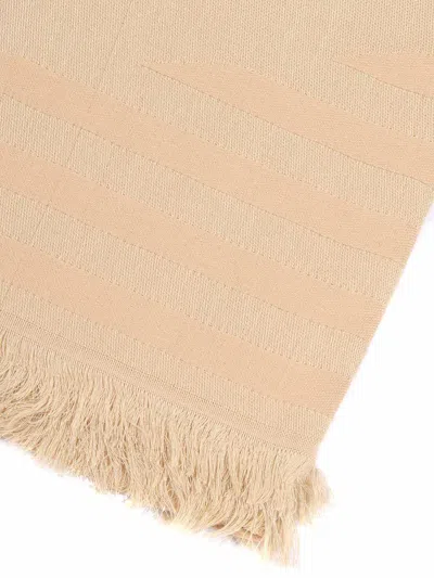 Weekend Max Mara Frayed Edge Scarf In Neutral