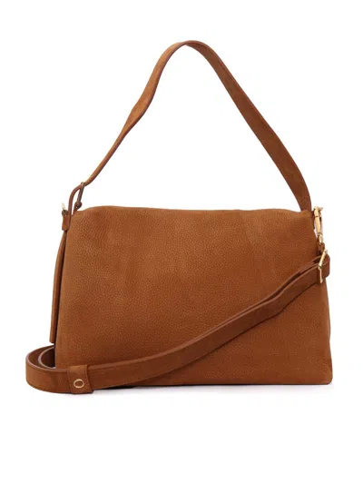 Claudio Orciani Structured Handbag Crafted From Smooth Calf Leather In Brown