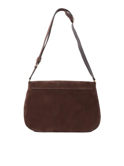 Claudio Orciani Structured Handbag In Smooth Calf Leather With Minimalist Design In Brown